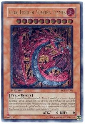 Yu-Gi-Oh! - Uria, Lord of Searing Flames (SOI-EN001) - Shadow of Infinity - 1st Edition - Ultimate Rare