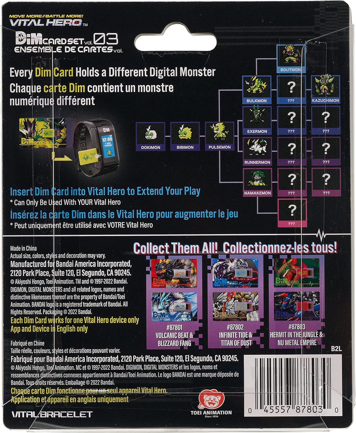 Bandai Namco - Digimon - Vital Hero DIM Card Pack (Hermit in The Jungle & Nu Metal Empire)