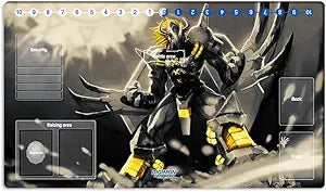 New DTCG Duel Playmat Digimon Diaboromon Trading Card Game TCG CCG Mat Pad + Free Bag (ZD002-300-SM)