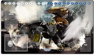 New DTCG Duel Playmat Digimon Diaboromon Trading Card Game TCG CCG Mat Pad + Free Bag (ZD002-324-SM)