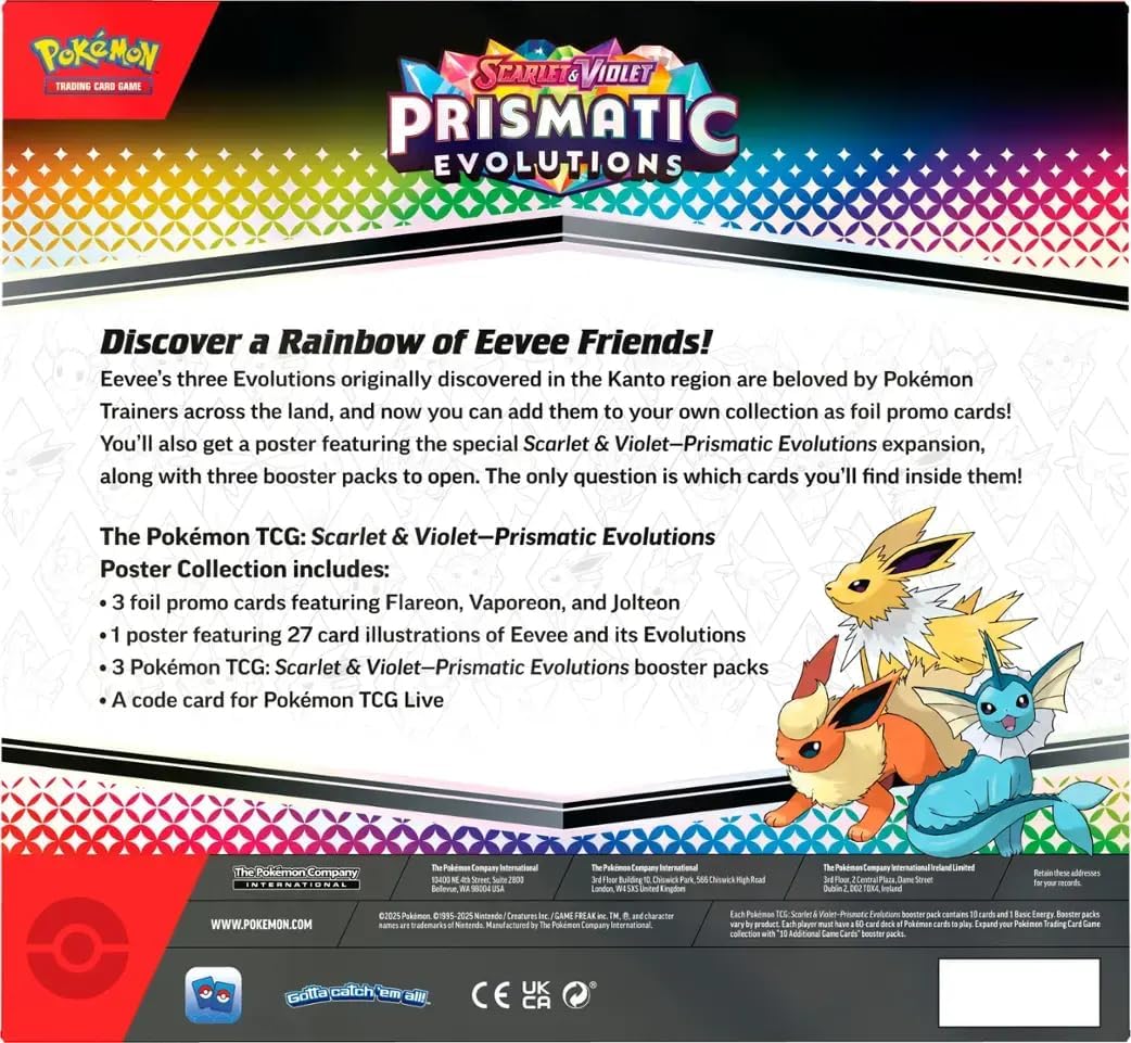 Pokemon TCG: Scarlet & Violet—Prismatic Evolutions Poster Collection