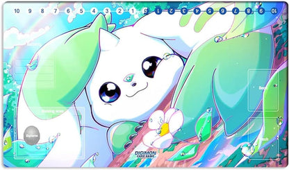 New DTCG Duel Playmat Digimon Board Terriermon Trading Card Game Mat Desk Pad + Free Bag (ZD002-033-SM)