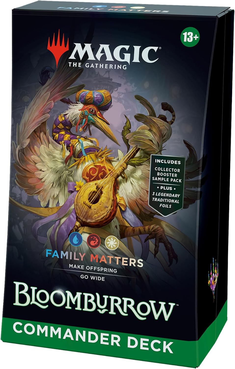 Magic: The Gathering Bloomburrow Commander Deck - Squirreled Away (100-Card Deck, 2-Card Collector Booster Sample Pack + Accessories)