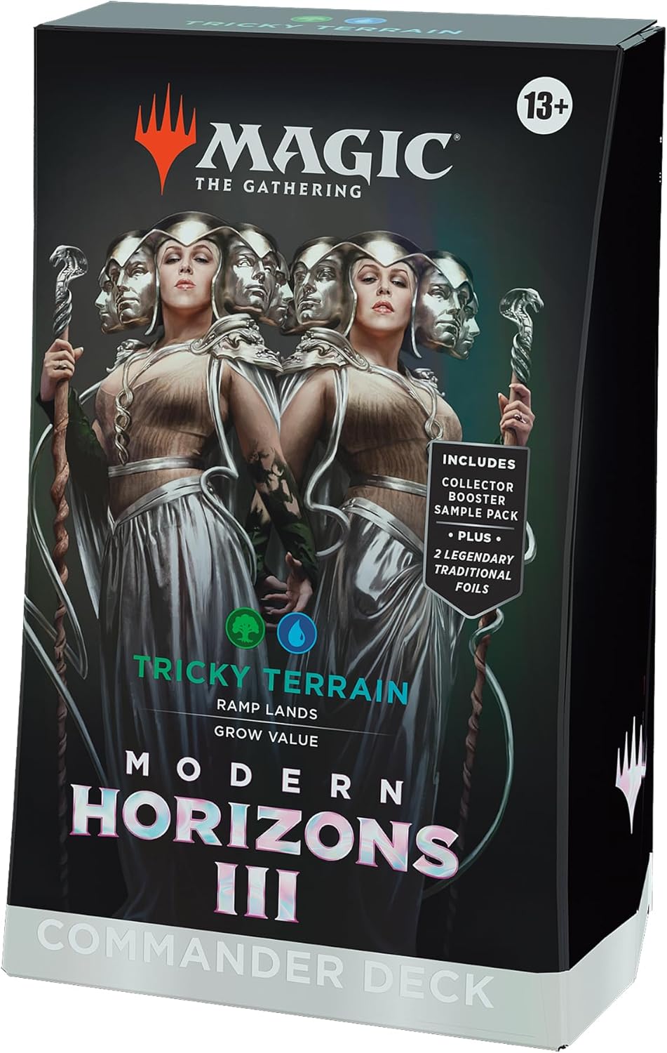 Magic: The Gathering Modern Horizons 3 Commander Deck - Creative Energy (100-Card Deck, 2-Card Collector Booster Sample Pack + Accessories)