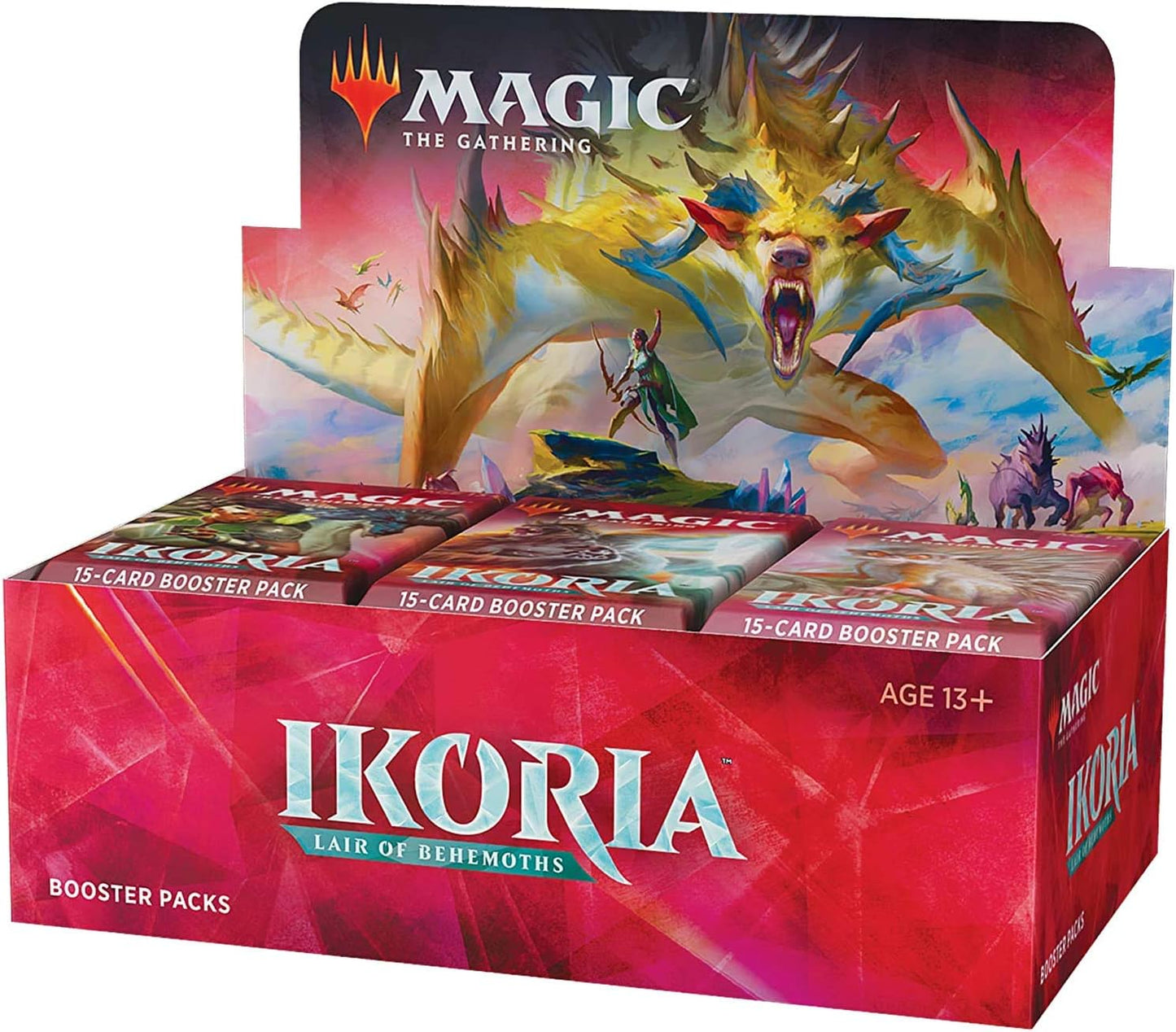 Magic: The Gathering Ikoria: Lair of Behemoths Draft Booster Box | 36 Draft Booster Packs (540 Cards + Box Topper) | Factory Sealed