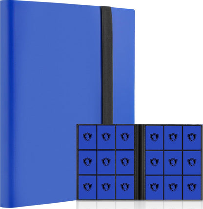 Trading Card Binder 9 Pocket, 360 Pockets Trading Card Holder Book, Premium PU Cover Zip Folder Binder, Side Loading Carrying Case Binder Album for TCG, MTG,Sports Cards, Game Cards (Orange-1)