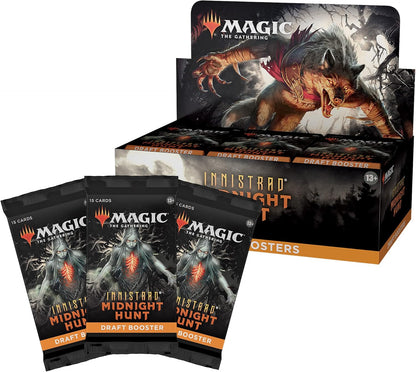 Magic: The Gathering Innistrad: Midnight Hunt Draft Booster Box | 36 Packs (540 Magic Cards)