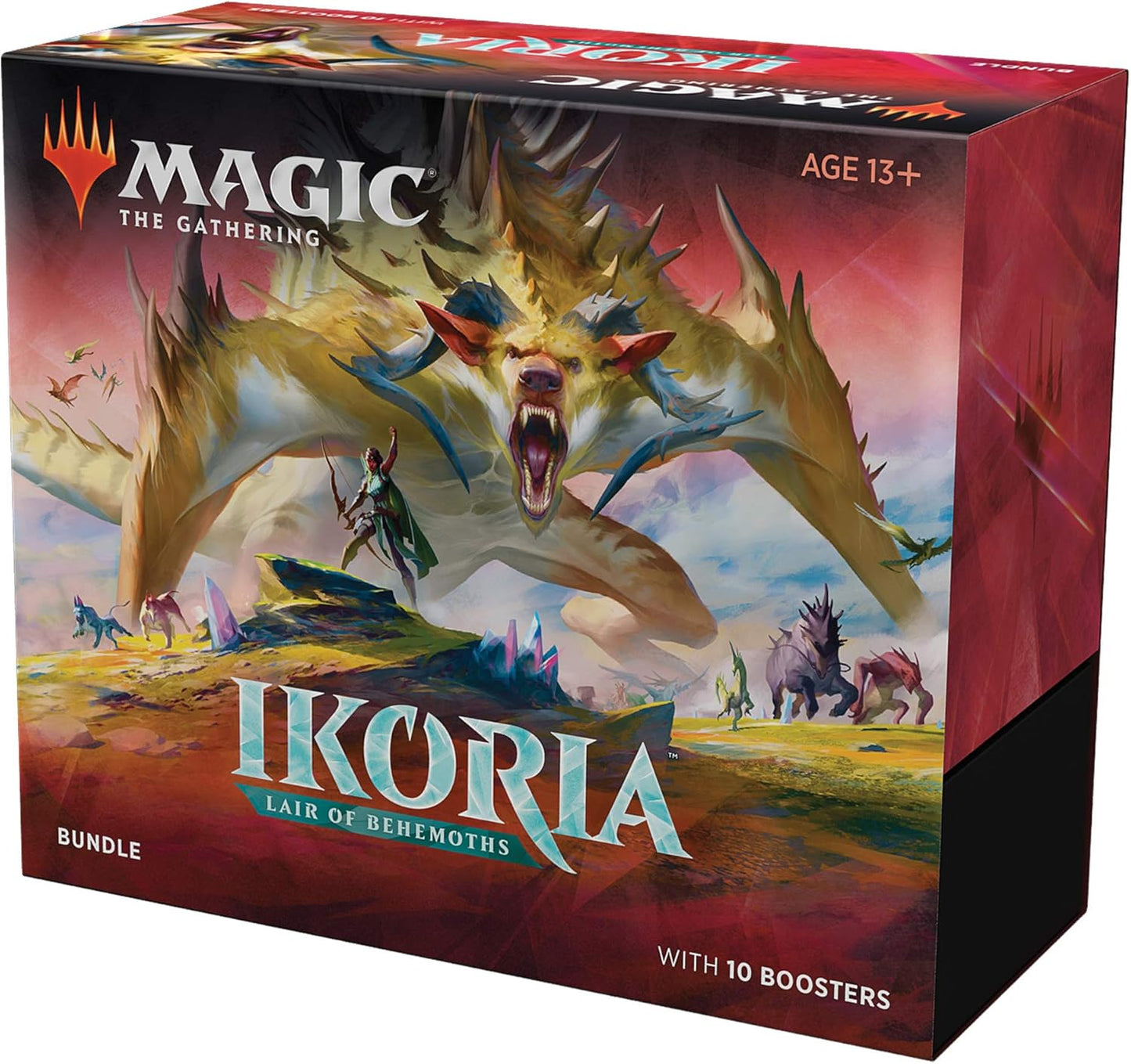 Magic: The Gathering Ikoria: Lair of Behemoths Bundle | 10 Booster Packs (150 Cards) | Foil Lands | Accessories