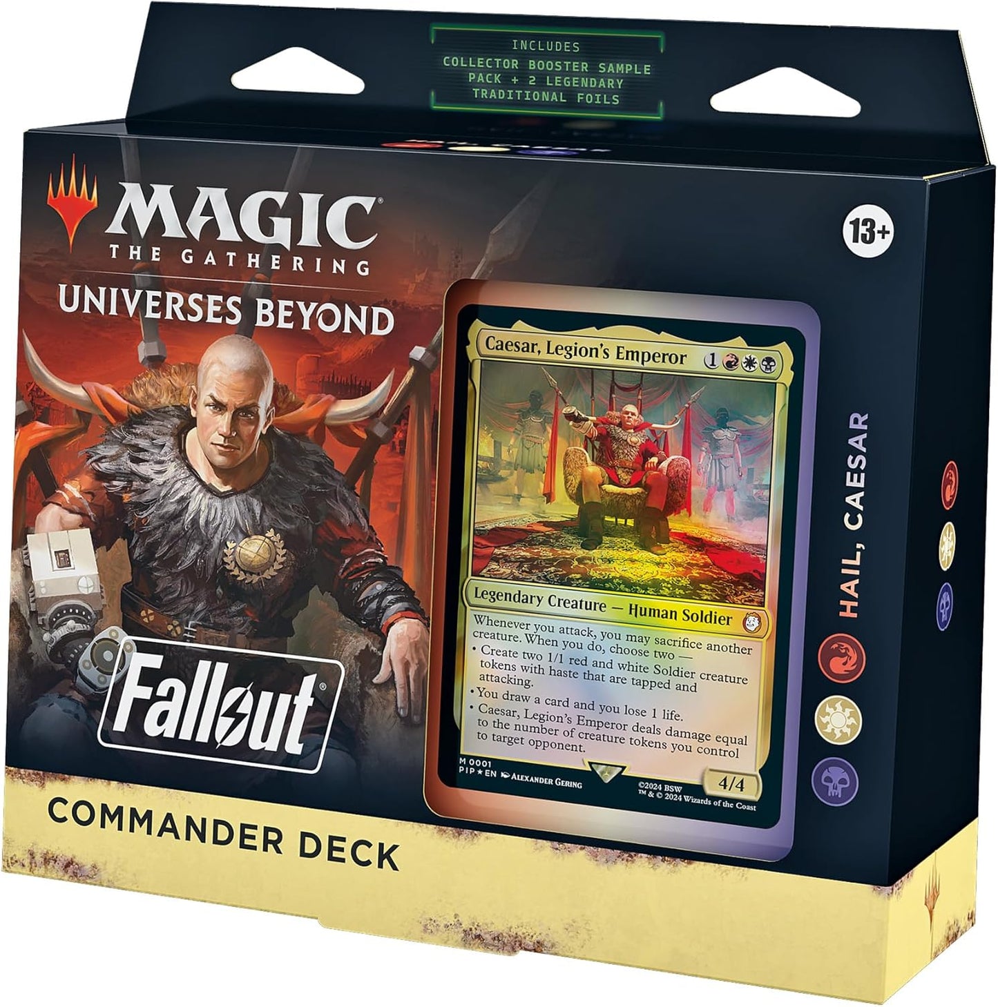 Magic: The Gathering Fallout Commander Deck - Scrappy Survivors (100-Card Deck, 2-Card Collector Booster Sample Pack + Accessories)