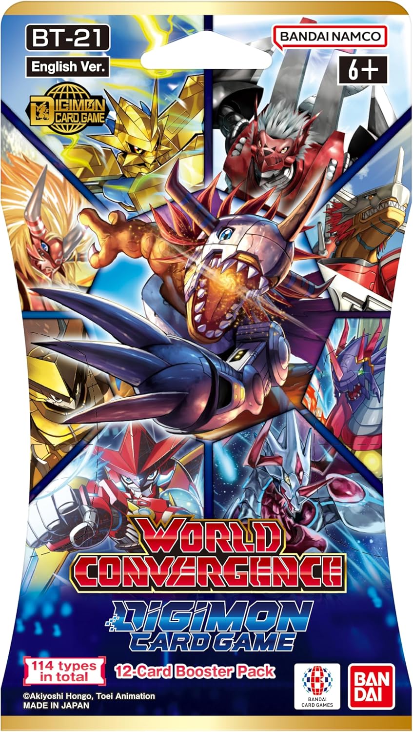 Bandai | Digimon: World Convergence (BT21) Booster Display | Trading Card Game | Ages 6+ | 2 Players | 15+ Minutes Playing Time