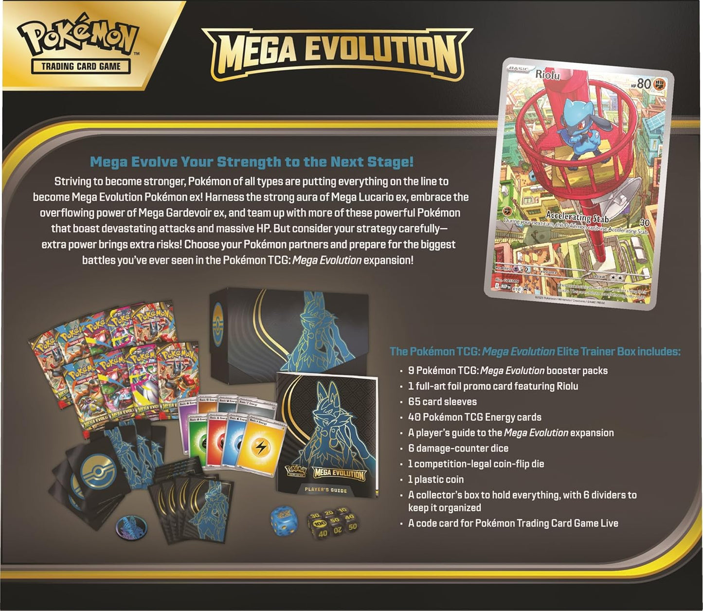 Pokemon TCG Mega Evolutions 1 Elite Trainer Box