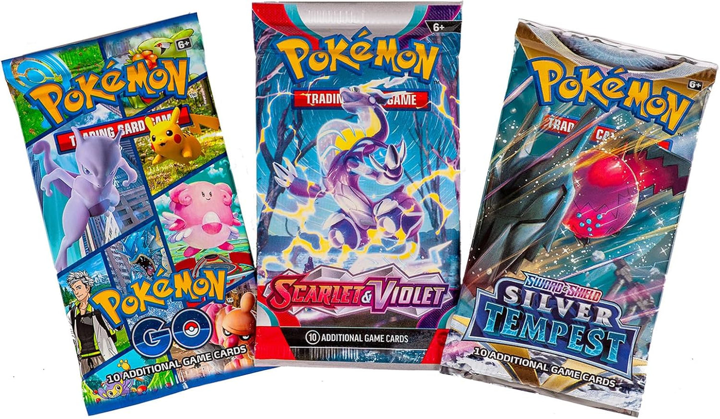 Pokemon TCG: 3 Booster Packs & 1 Random Foil | Includes 3 Blister Packs of Random Cards & 1 Individually Packed Holofoil Promo Card, 097712556710