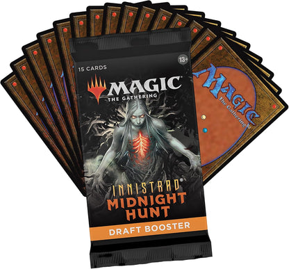 Magic: The Gathering Innistrad: Midnight Hunt Draft Booster Box | 36 Packs (540 Magic Cards)