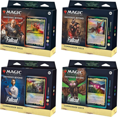Magic: The Gathering Fallout Commander Deck – Mutant Menace (100-Card Deck, 2-Card Collector Booster Sample Pack + Accessories)