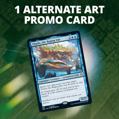 Magic: The Gathering Zendikar Rising Gift Bundle | 10 Draft Booster Packs | 1 Collector Booster | Accessories