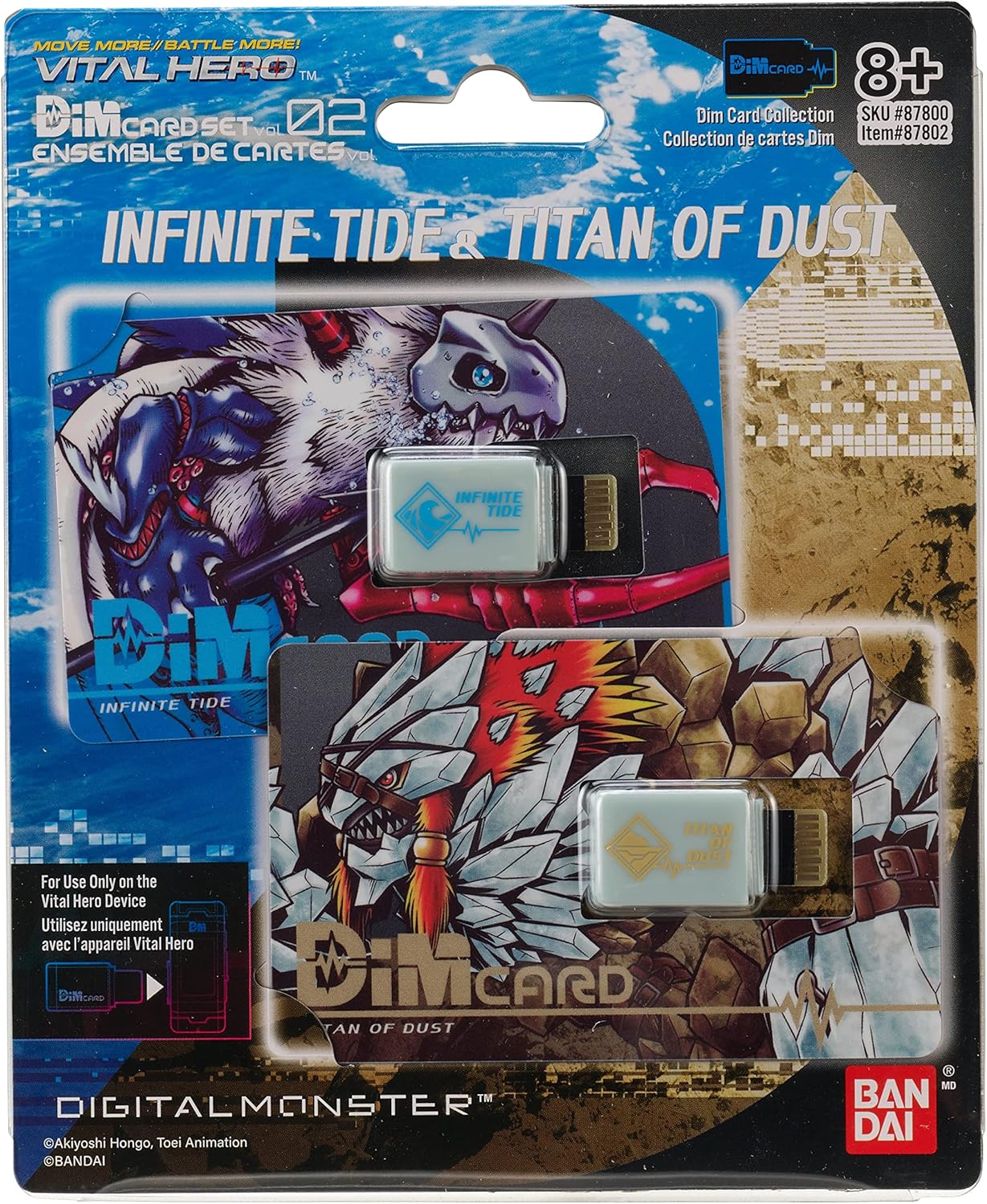 Bandai Namco - Digimon - Vital Hero DIM Card Pack (Volcanic Beat & Blizzard Fang)
