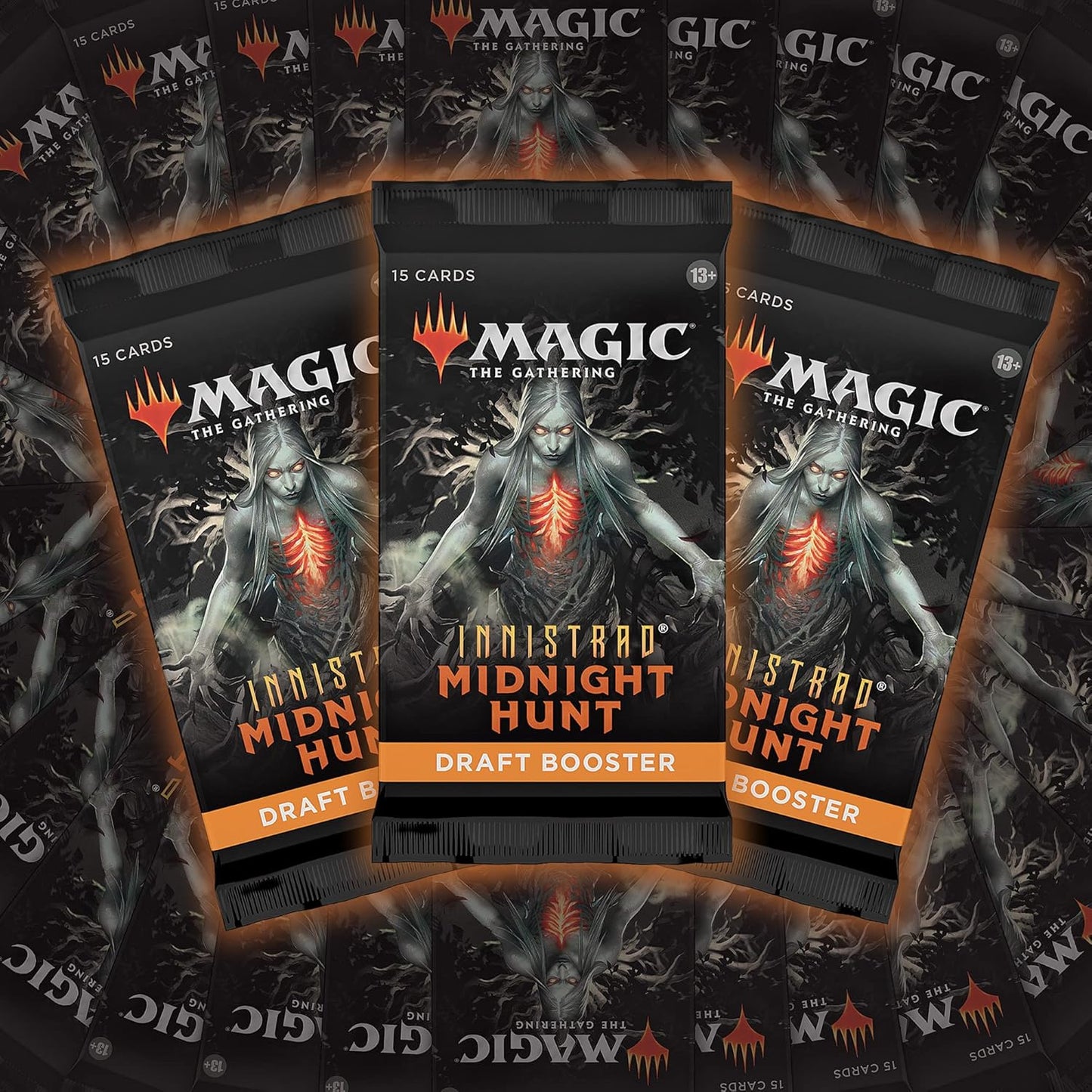 Magic: The Gathering Innistrad: Midnight Hunt Draft Booster Box | 36 Packs (540 Magic Cards)
